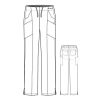 Pantaloni uniforma medicala, W123, 5155-CEIL