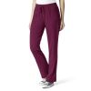 Pantaloni uniforma medicala, WonderWink Aero, 5129-WINE XS - LUNG