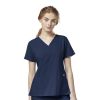 Bluza uniforma medicala, W123, 6555-NAVY S