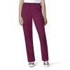 Pantaloni unisex uniforma medicala, W123, 5855-WINE(lung) L