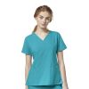 Bluza uniforma medicala, W123, 6555-TEAL M