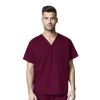 Bluza unisex uniforma medicala, WonderWORK, 100-WINE L