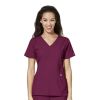 Bluza uniforma medicala, W123, 6155-WINE XL