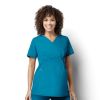 Bluza uniforma medicala,maternitate, WonderWORK, 145A-TEAL S