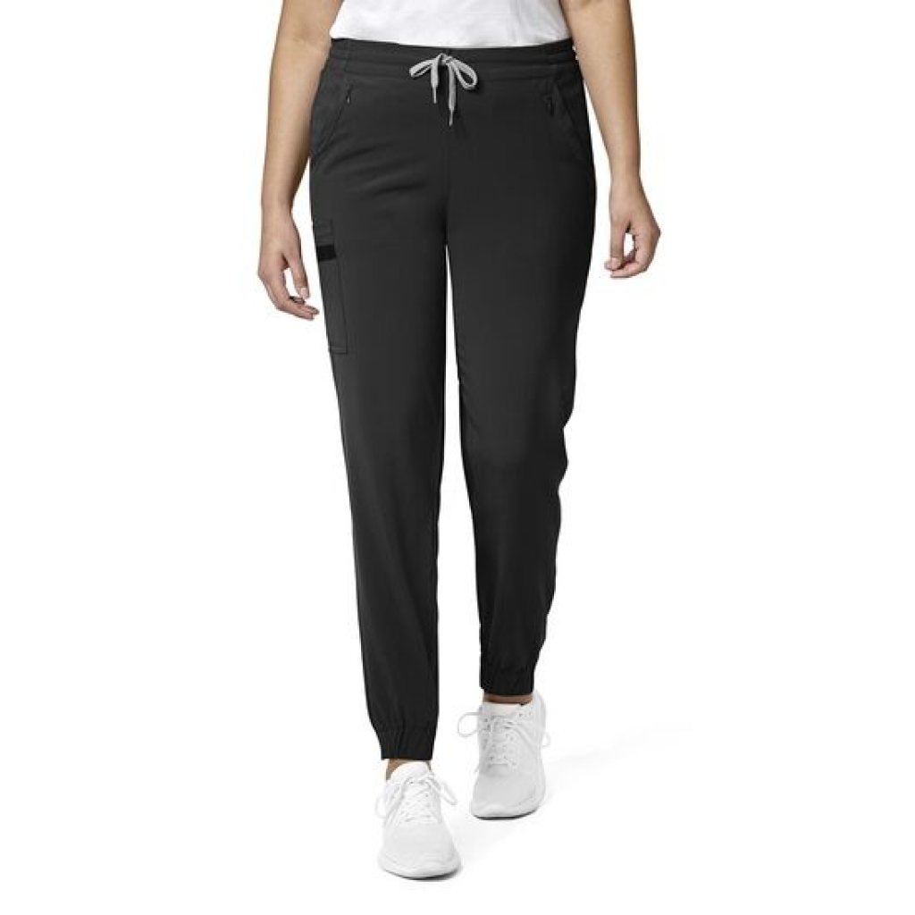 Pantaloni uniforma medicala, WonderWink Renew, 5234-BLAC S