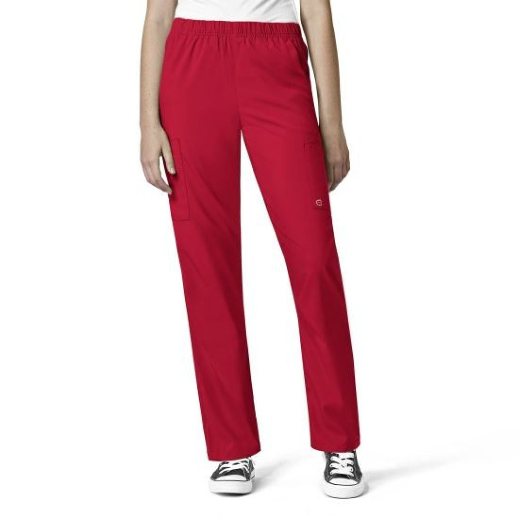 Pantaloni unisex uniforma medicala, W123, 5855-REDT M - LUNG