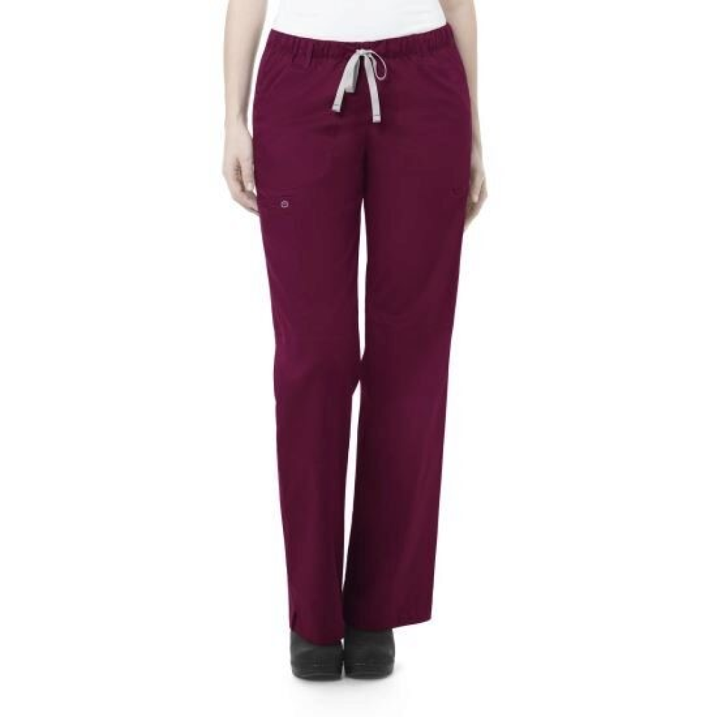 Pantaloni uniforma medicala, WonderWORK 504T, dama, visiniu L - LUNG