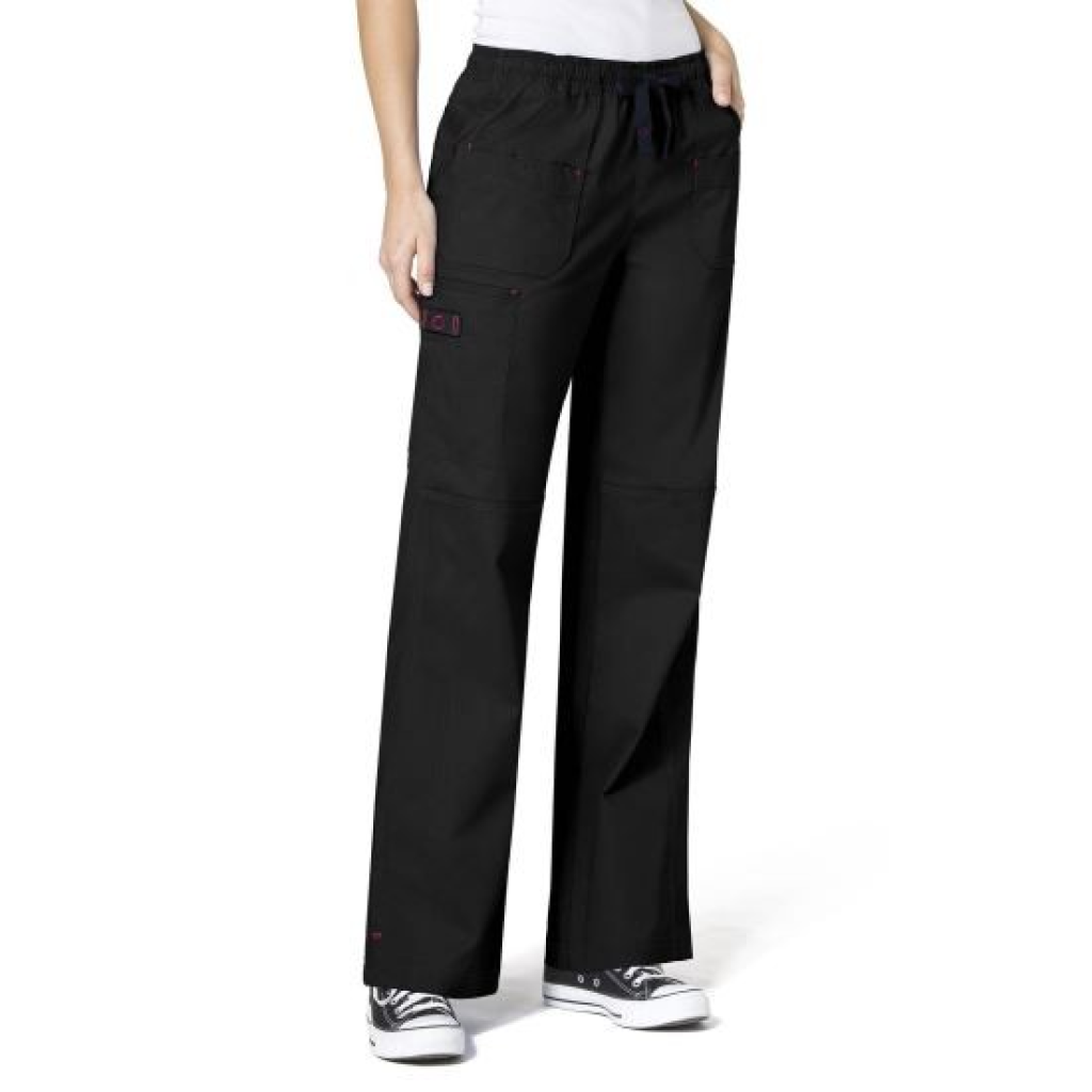 Pantaloni uniforma medicala, WonderFLEX, 5108-BLK M