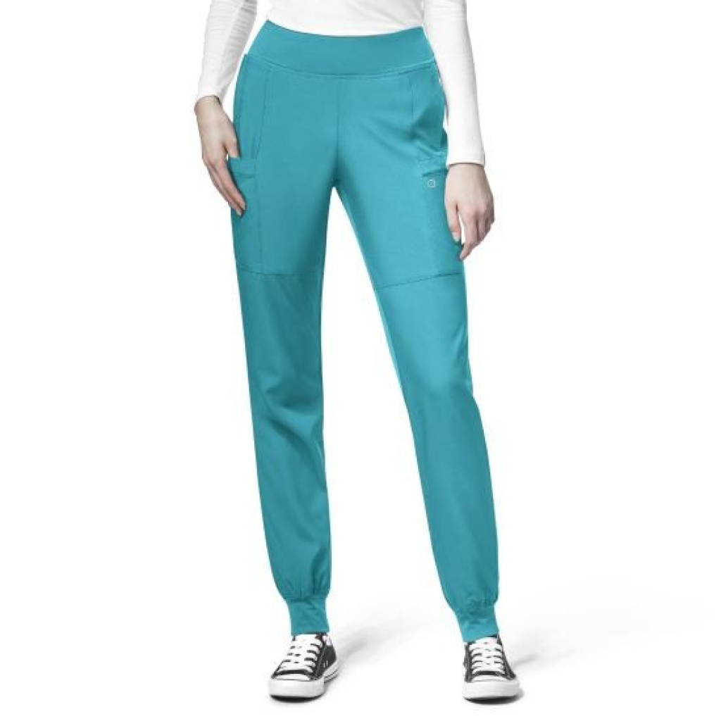 Pantaloni uniforma medicala, W123, 5555-TEAL  XL