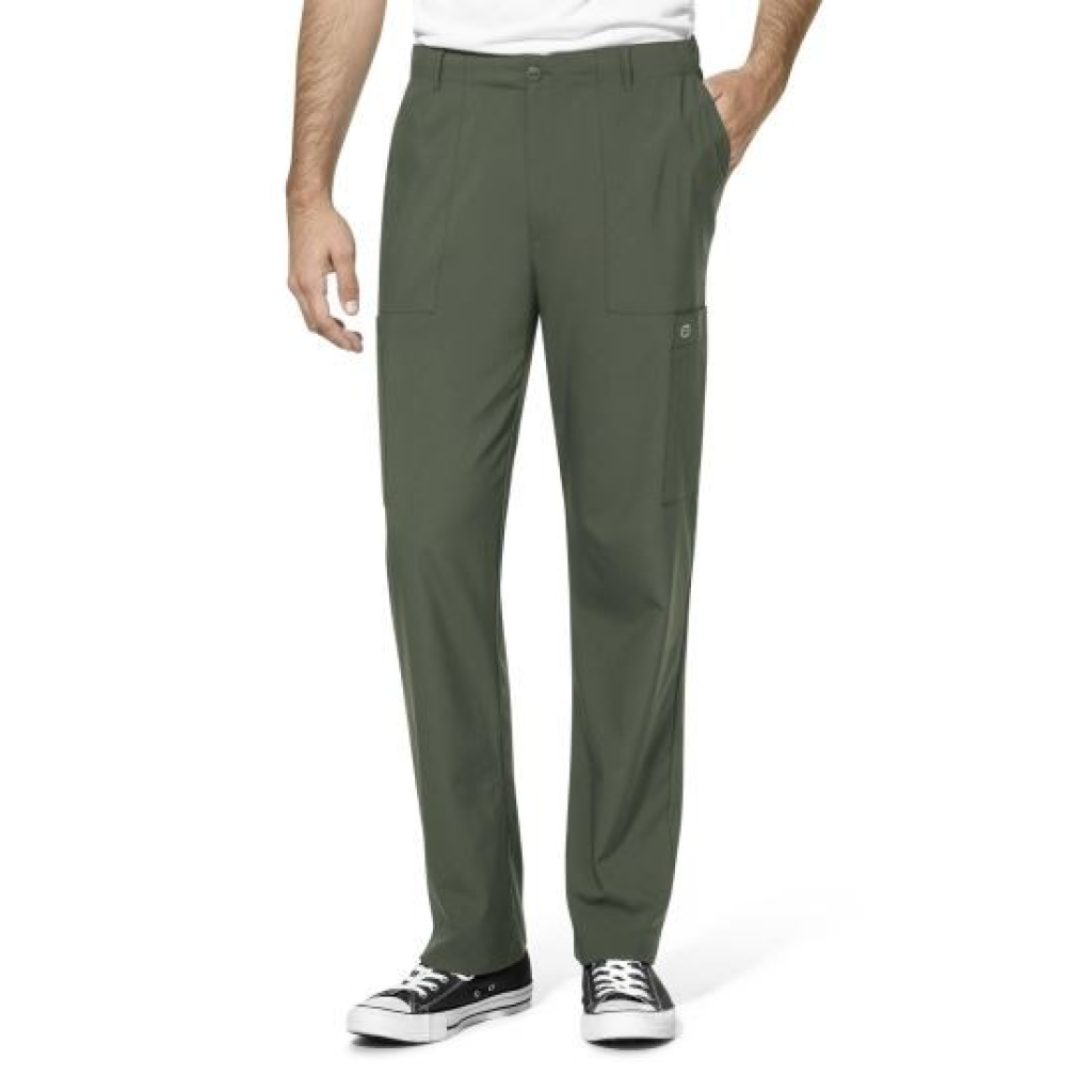 Pantaloni uniforma medicala, W123, 5355-OLIV(lung) 2XL