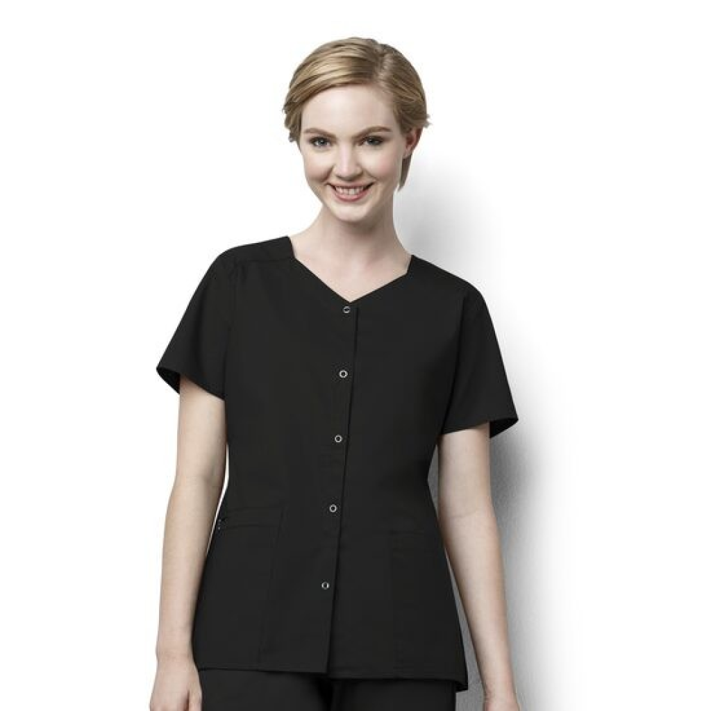 Bluza uniforma medicala, WonderWORK, 200-BLACK M