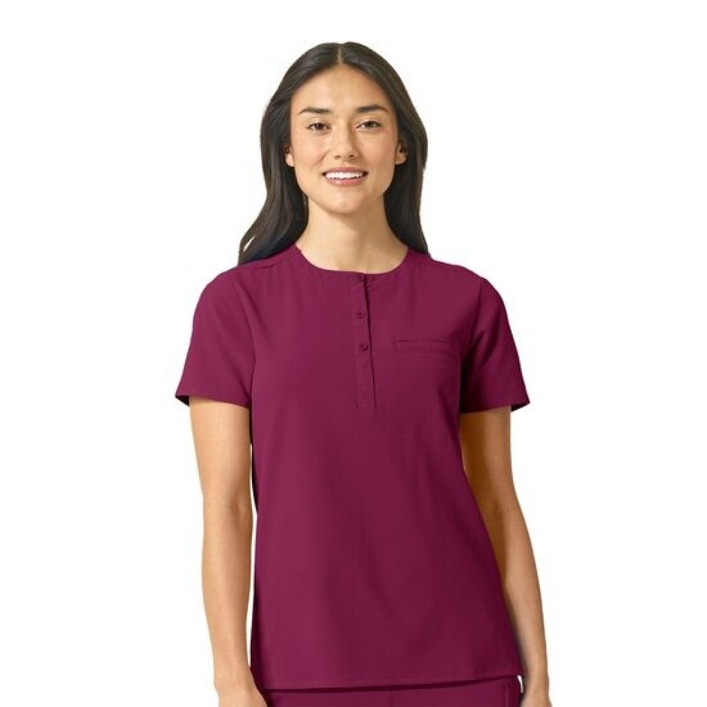 Bluza uniforma medicala, WonderWink Renew, 6434-WINE S