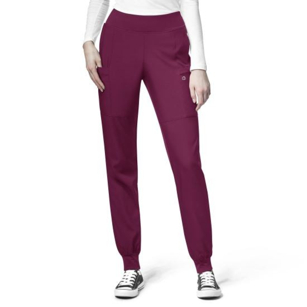 Pantaloni uniforma medicala, W123, 5555-WINE 2XL