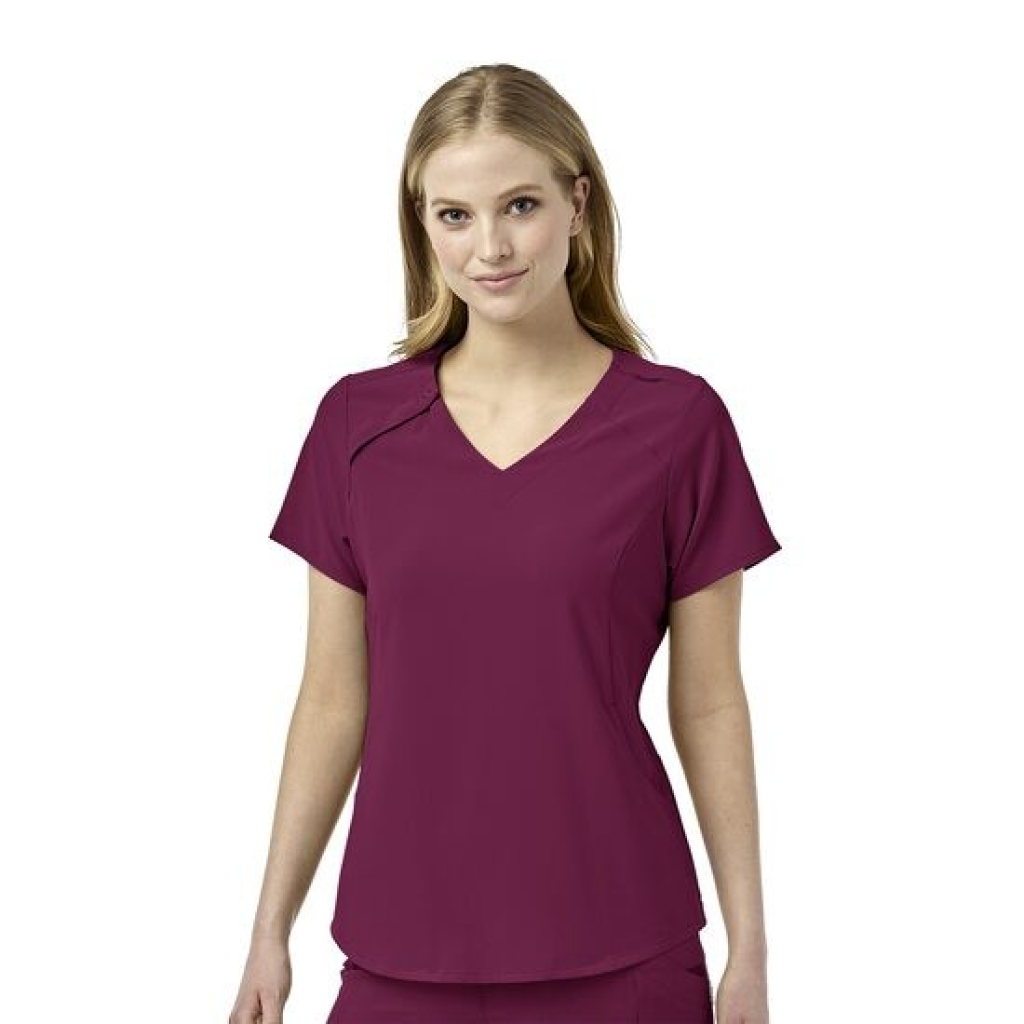 Bluza uniforma medicala, WonderWink Renew, 6234-WINE