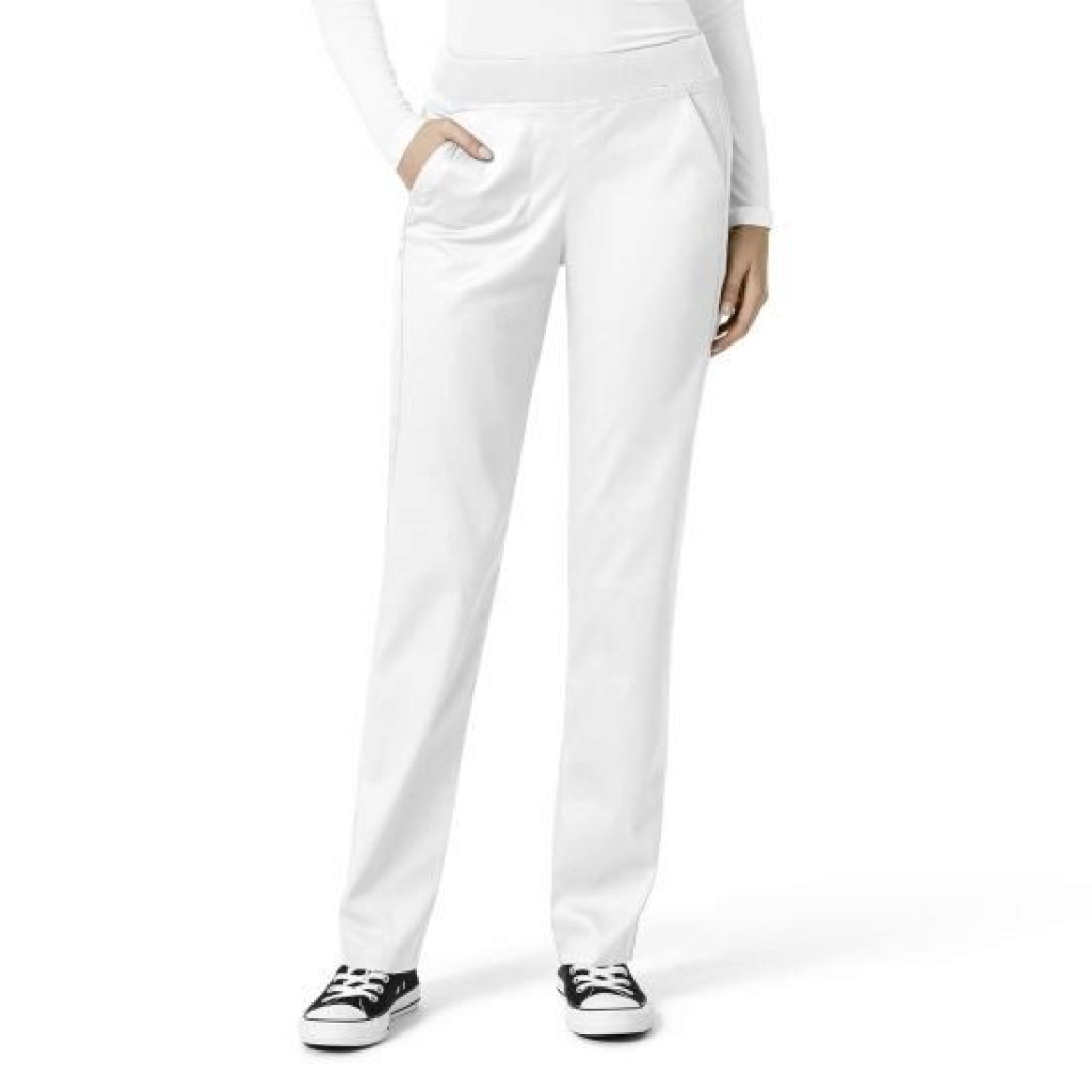 Pantaloni uniforma medicala, WonderWink PRO, 5419-WHIT M - LUNG