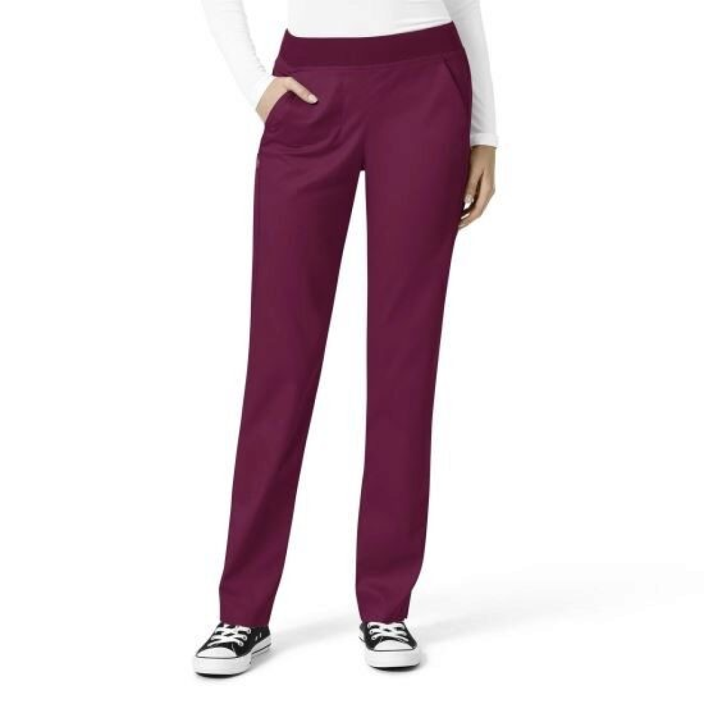 Pantaloni uniforma medicala, WonderWink PRO, 5419-WINE XS - LUNG