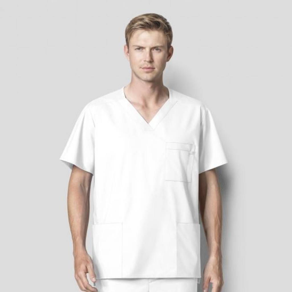 Bluza uniforma medicala, WonderWORK, 103A-WHIT M