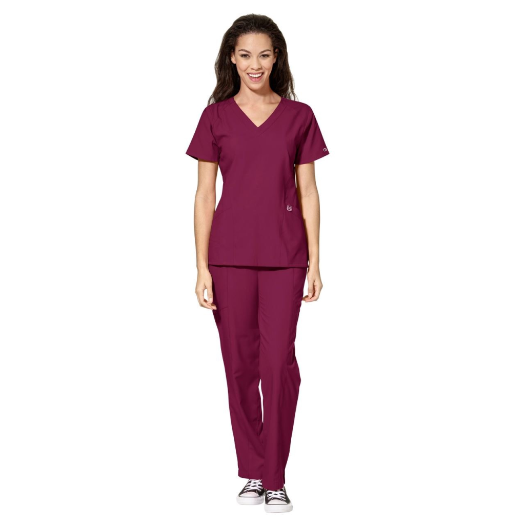 Pantaloni uniforma medicala, W123, 5155-WINE