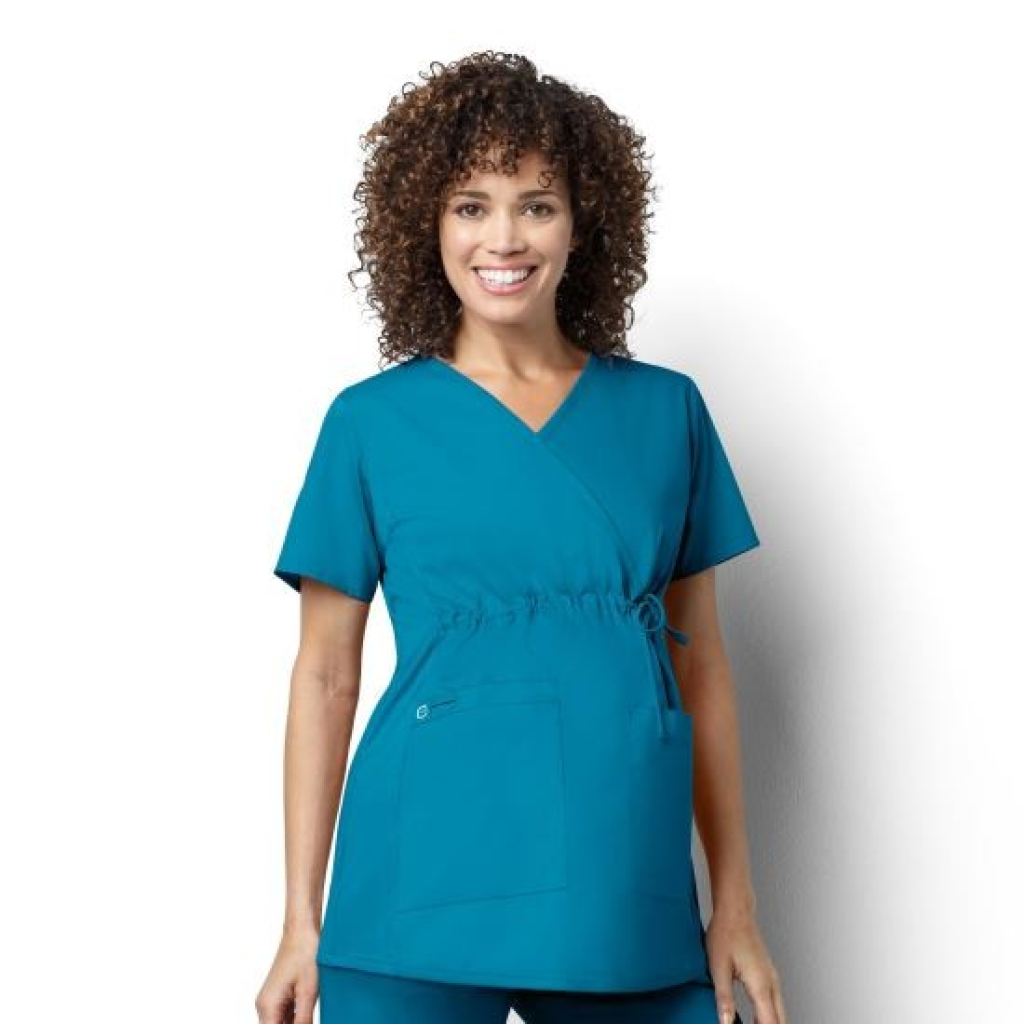 Bluza uniforma medicala,maternitate, WonderWORK, 145A-TEAL L