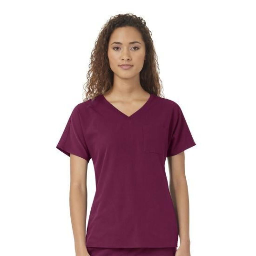 Bluza uniforma medicala, WonderWink Aero, 6329-WINE