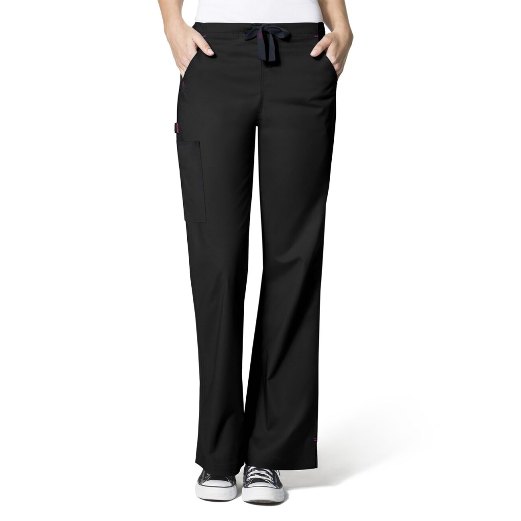 Pantaloni uniforma medicala, WonderFlex, 5308-BLK XL