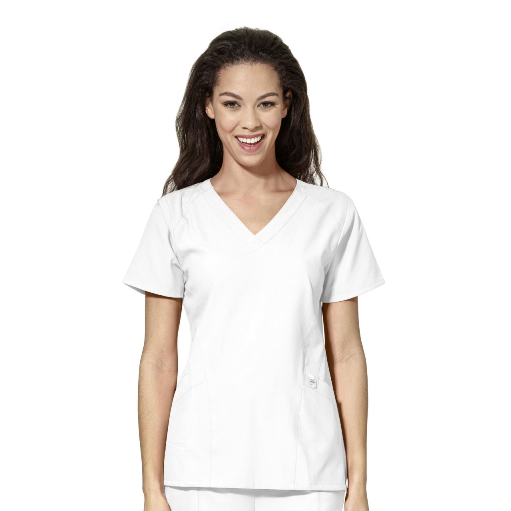 Bluza uniforma medicala, WonderWink W123, 6155-WHIT Alb S